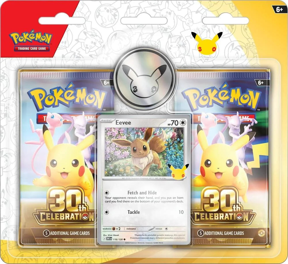 Pokémon TCG: 30th Celebration 2 Pack Blister