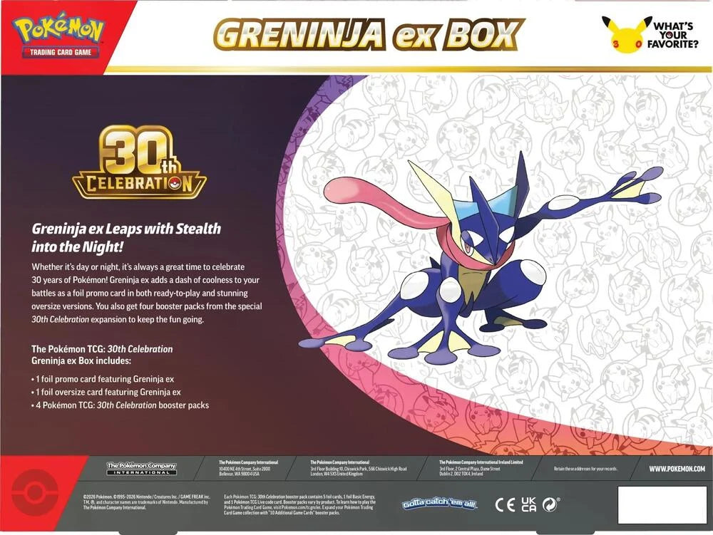 Pokémon TCG: 30th Celebration Pokémon ex Box