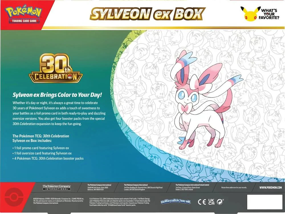 Pokémon TCG: 30th Celebration Pokémon ex Box